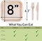 Eco-Friendly Bamboo Plates with Cutlery (25 Forks & 25 Knives) – 8" Palm Leaf Plates, 100% Biodegradable & Compostable, Ideal for Parties. A Sustainable Alternative to Plastic and Paper Plates.